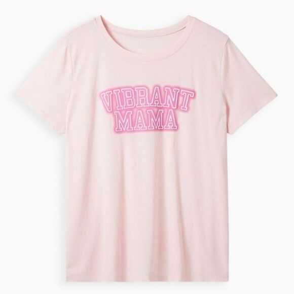 TORRID Vibrant Mama Pink Jersey Knit Vintage Style Tee 4XL - Picture 4 of 5